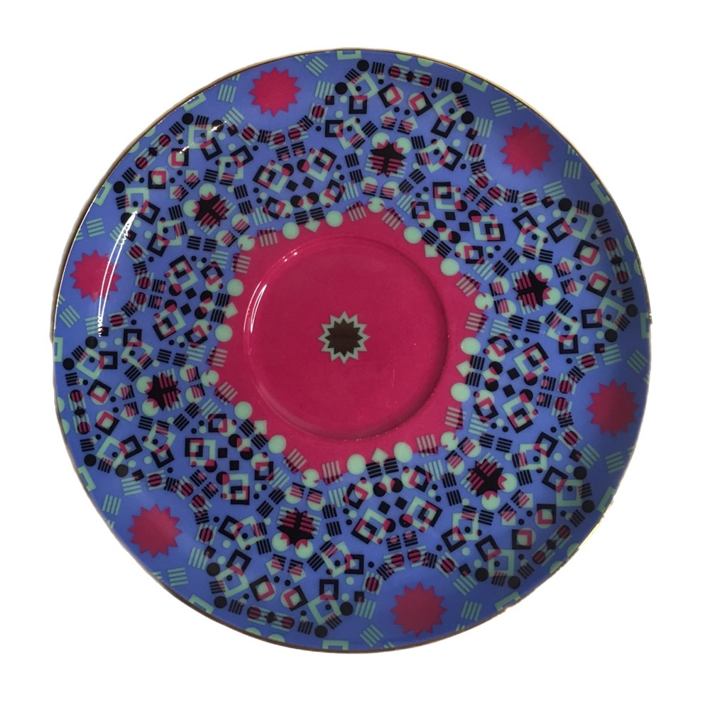 T2 cup and saucer. Aqua Moroccan Tealeidoscope. So pretty and lightweight - Picture 8 of 11